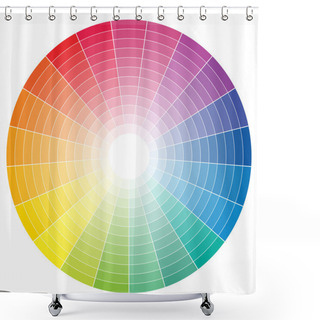 Personality  Color Wheel Shower Curtains