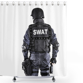 Personality  SWAT Officer Shower Curtains