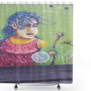 Personality  Murals Of San Miguel Shower Curtains