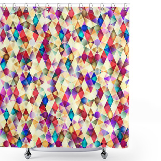 Personality  Retro Vector Seamless Pattern. Shower Curtains