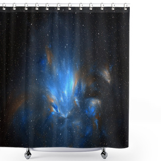 Personality  Cosmic Flower Shower Curtains