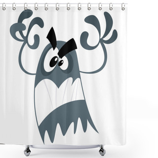 Personality  Scary Cartoon Ghost Shower Curtains