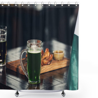 Personality  Mug With Cold Beer   Shower Curtains
