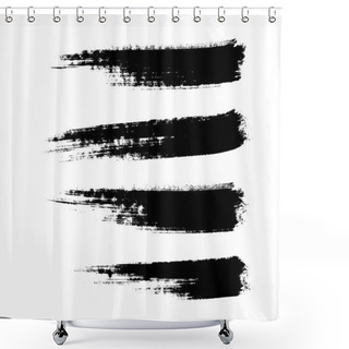 Personality  Vector Paintbrushes Shower Curtains