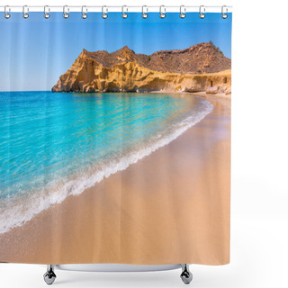 Personality  Cocedores Beach In Murcia Near Aguilas Spain Shower Curtains