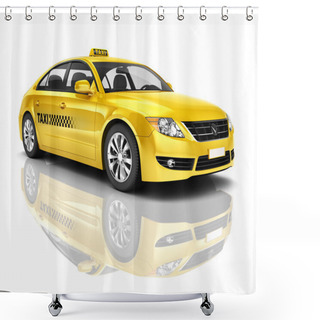 Personality  Car Contemporary Transportation Shower Curtains