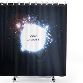 Personality  Abstract Space Background For Design. Shower Curtains