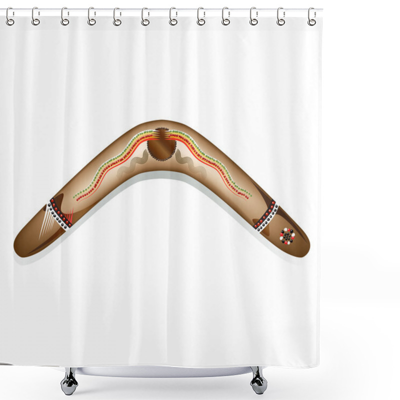 Personality  Boomerang Shower Curtains