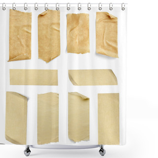 Personality  Adhesive Tape Shower Curtains