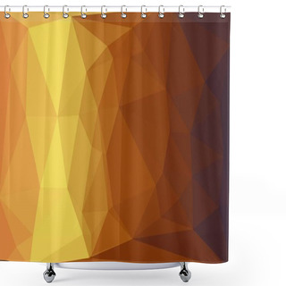 Personality  Abstract Yellow And Brown Gradient Background Shower Curtains