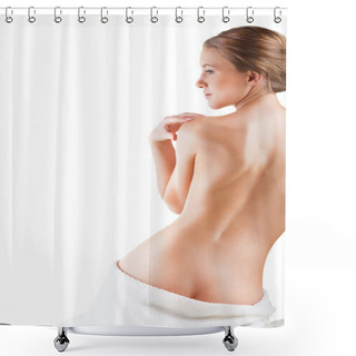 Personality  Beautiful Female Body Shower Curtains