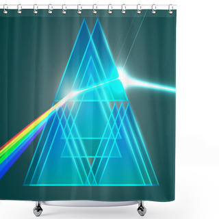 Personality  Prisms And Refraction Shower Curtains