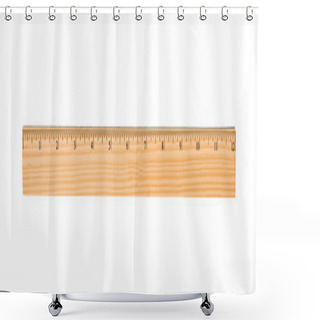 Personality  Wooden Ruler Shower Curtains