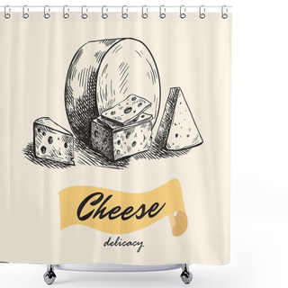 Personality  Natural Cheese. Cheesemaking Shower Curtains