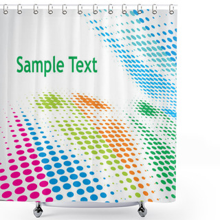 Personality  Abstract Halftone Background Shower Curtains