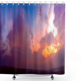 Personality  Sunset Panorama Shower Curtains