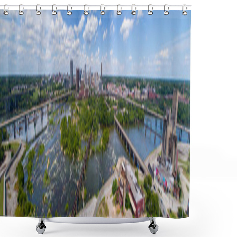 Personality  Downtown Richmond Virginia And James River Shower Curtains
