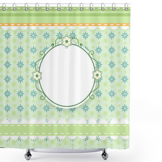 Personality  Vector Floral Background Design Shower Curtains