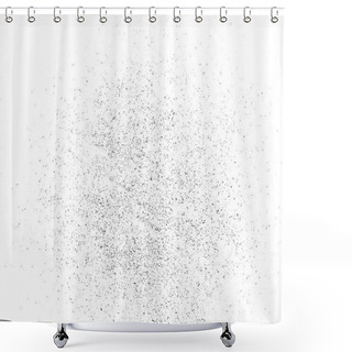 Personality  Monochrome Dirt Overlay Screen Effect Shower Curtains