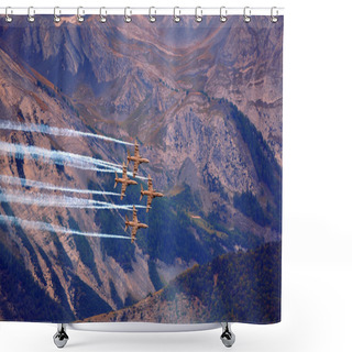 Personality  Breitling Air Show Sion Shower Curtains