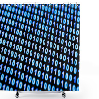 Personality  Binary Background Shower Curtains