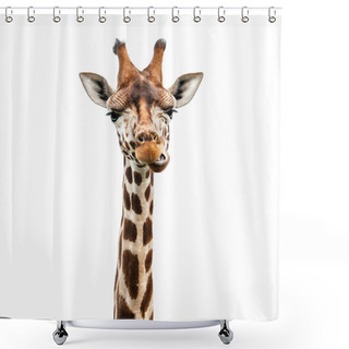 Personality  Giraffe Head Shower Curtains