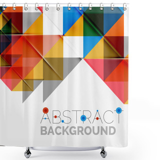 Personality  Abstract Geometric Background. Shower Curtains