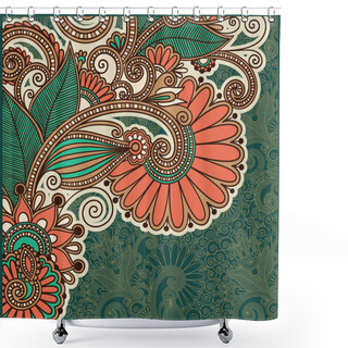 Personality  Vintage Ornamental Template Shower Curtains