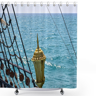 Personality  Pirate Ship Shower Curtains