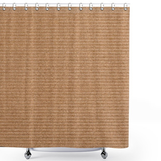 Personality  Photograph Of Recycle Striped Brown Kraft Paper Coarse Grunge Texture Shower Curtains
