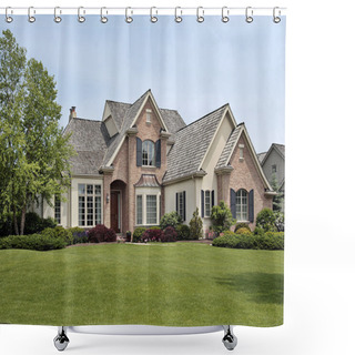 Personality  Large Luxury Brick Home Shower Curtains