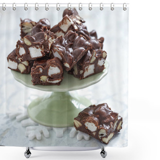 Personality  Rocky Road Fudge Shower Curtains