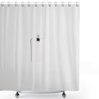 Personality  White Note Papers Shower Curtains