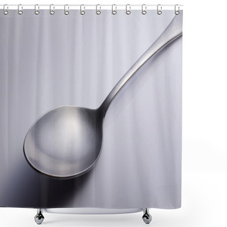 Personality  Metal Spoon. Shower Curtains
