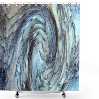Personality  Abstract Photography With Wave Effect, Art  Digital, Abstract, Yin Yang Symbol, Shower Curtains