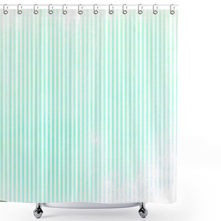 Personality  Turquoise Distressed Stripe Pattern Shower Curtains