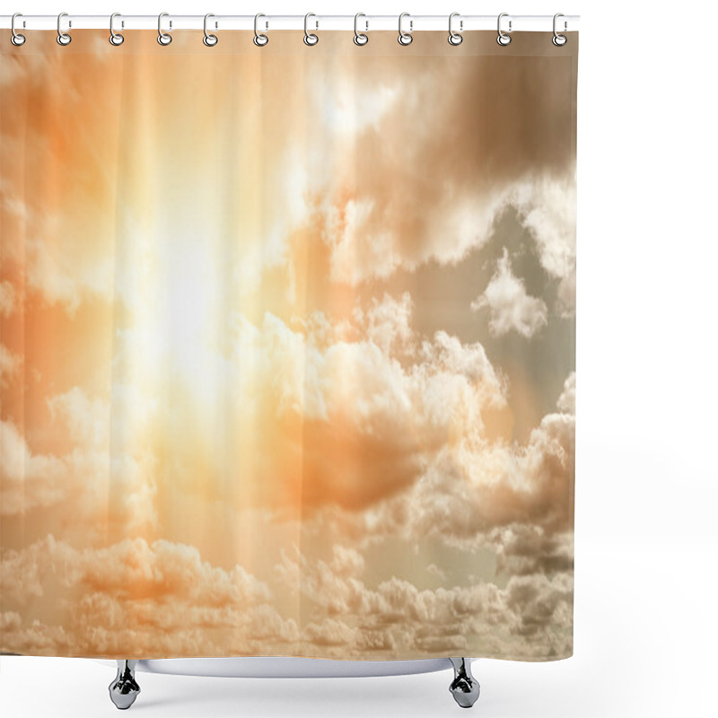 Personality  Sunny Sky View Shower Curtains