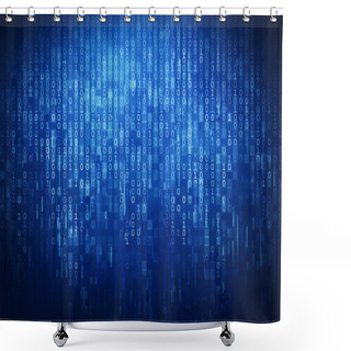 Personality  Binary Code Shower Curtains