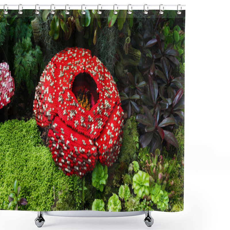 Personality  Corpse Flower Is Made Of Interlocking Plastic Bricks Toy. Corpse Flower Is The Largest Individual Flower On Earth. Stinking Corpse Lily. Scientific Name Is Rafflesia Arnoldii, Rafflesia Kerrii. Shower Curtains