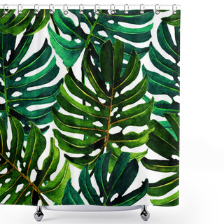 Personality  Palm, Seamless Pattern Shower Curtains