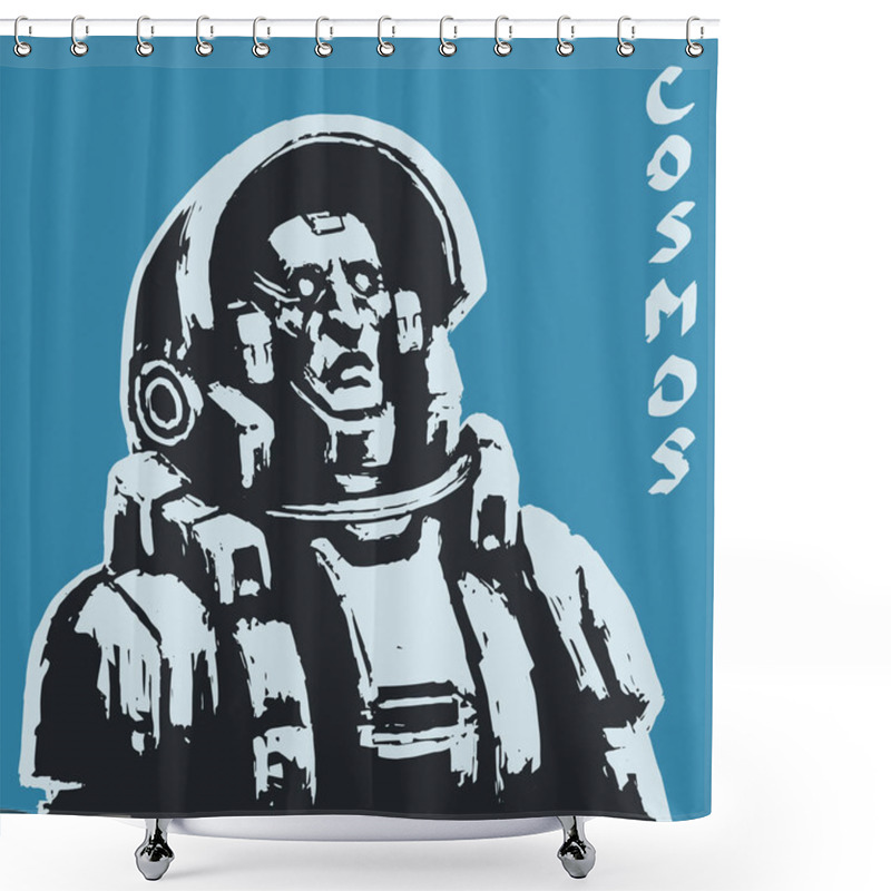 Personality  Astronaut Science Fiction Character Shower Curtains