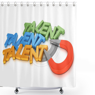 Personality  Talent Acquisition Or Recruitment Shower Curtains