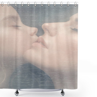 Personality  Tender Daughter And Mother Shower Curtains