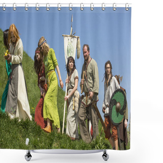 Personality  Unidentified Participants Of Rekawka Shower Curtains
