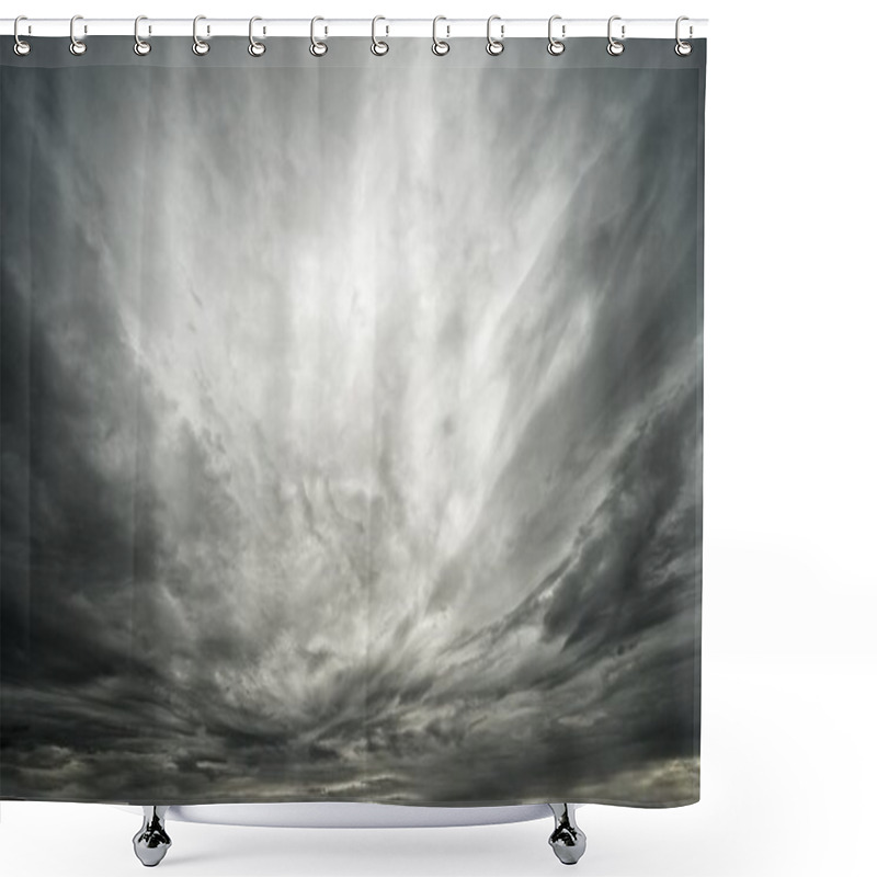 Personality  Stormy sky shower curtains