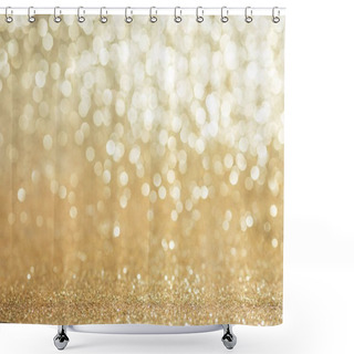 Personality  Abstract Golden Glitter Background Shower Curtains