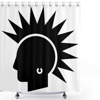 Personality  Punk Icon Shower Curtains