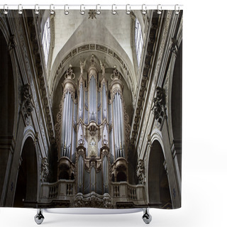 Personality  Cathedral Pipe Organ Shower Curtains