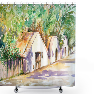 Personality  Wine Cellar Shower Curtains