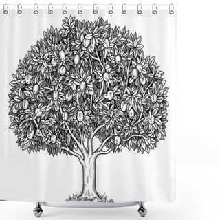 Personality  Apple Tree  Shower Curtains